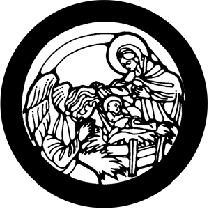 Nativity - Stock Gobo for Gobo Light Projectors - Choose your size!