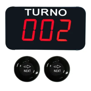 Number Calling Wireless Restaurant Pager Queue Management System (1 TURNO Screen 2 Next Button)