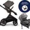 Nuna DEMI Next Stroller with Rider Board + PIPA RX Travel System Bundle - Granite