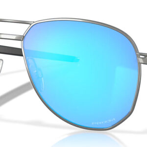 Oakley Contrail Satin Chrome Sunglasses w/ Prizm Sapphire Lenses, 57mm