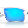Oakley Flak 2.0 XL Team Colors Polished White Sunglasses w/ Prizm Sapphire Lenses, 59mm