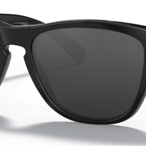 Oakley Frogskins Polished Black Sunglasses, Grey Lenses, 55mm