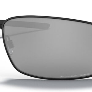 Oakley Square Wire Matte Black Polarized Sunglasses, 60mm