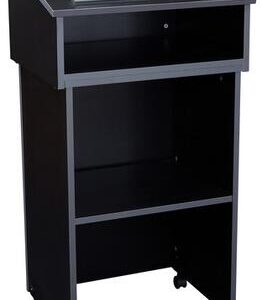 Oklahoma Sound Collection 22/112-BK Tabletop Lectern with AV Cart/Lectern Base in
