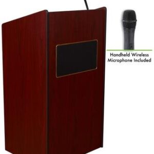 Oklahoma Sound Collection 6010-MY/LWM-5 Aristocrat Sound Lectern with Wireless Handheld Mic in