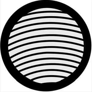 Organic 16 - Stock Gobo for Gobo Light Projectors - Choose your size!