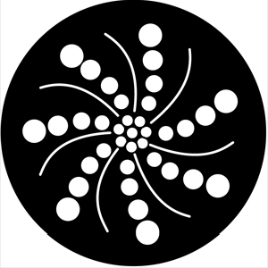 Organic 9 - Stock Gobo for Gobo Light Projectors - Choose your size!