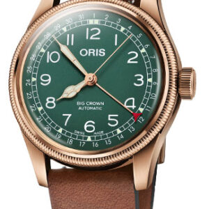 Oris Big Crown Pointer Date Bronze And Green 80th Anniversary Edition Mens Watch