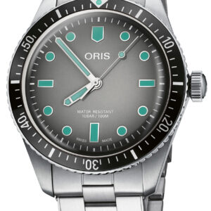 Oris Divers Sixty-Five Grey Dial Stainless Steel Bracelet Watch, 40mm
