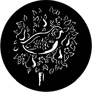 Partridge - Stock Gobo for Gobo Light Projectors - Choose your size!