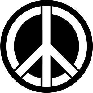 Peace - Stock Gobo for Gobo Light Projectors - Choose your size!