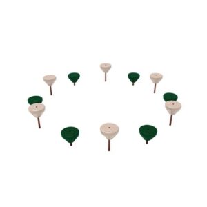 Pebble Path in Natural Colors - Playground Equipment Set of 12 by Playground Equipment