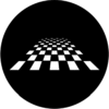 Perspective Chessboard - Stock Gobo for Gobo Light Projectors - Choose your size!