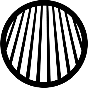 Perspective Lines 1 - Stock Gobo for Gobo Light Projectors - Choose your size!