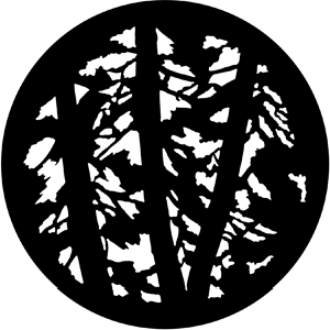 Pine Trees - Stock Gobo for Gobo Light Projectors - Choose your size!