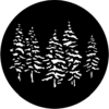 Pines - Stock Gobo for Gobo Light Projectors - Choose your size!