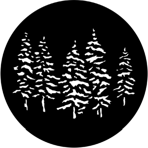 Pines - Stock Gobo for Gobo Light Projectors - Choose your size!