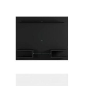 Plaza Collection 224BMC8 Floating Entertainment Center with 6 Fixed Shelves Modern Style and Medium Density Particleboard (MDP) Frame in Matte
