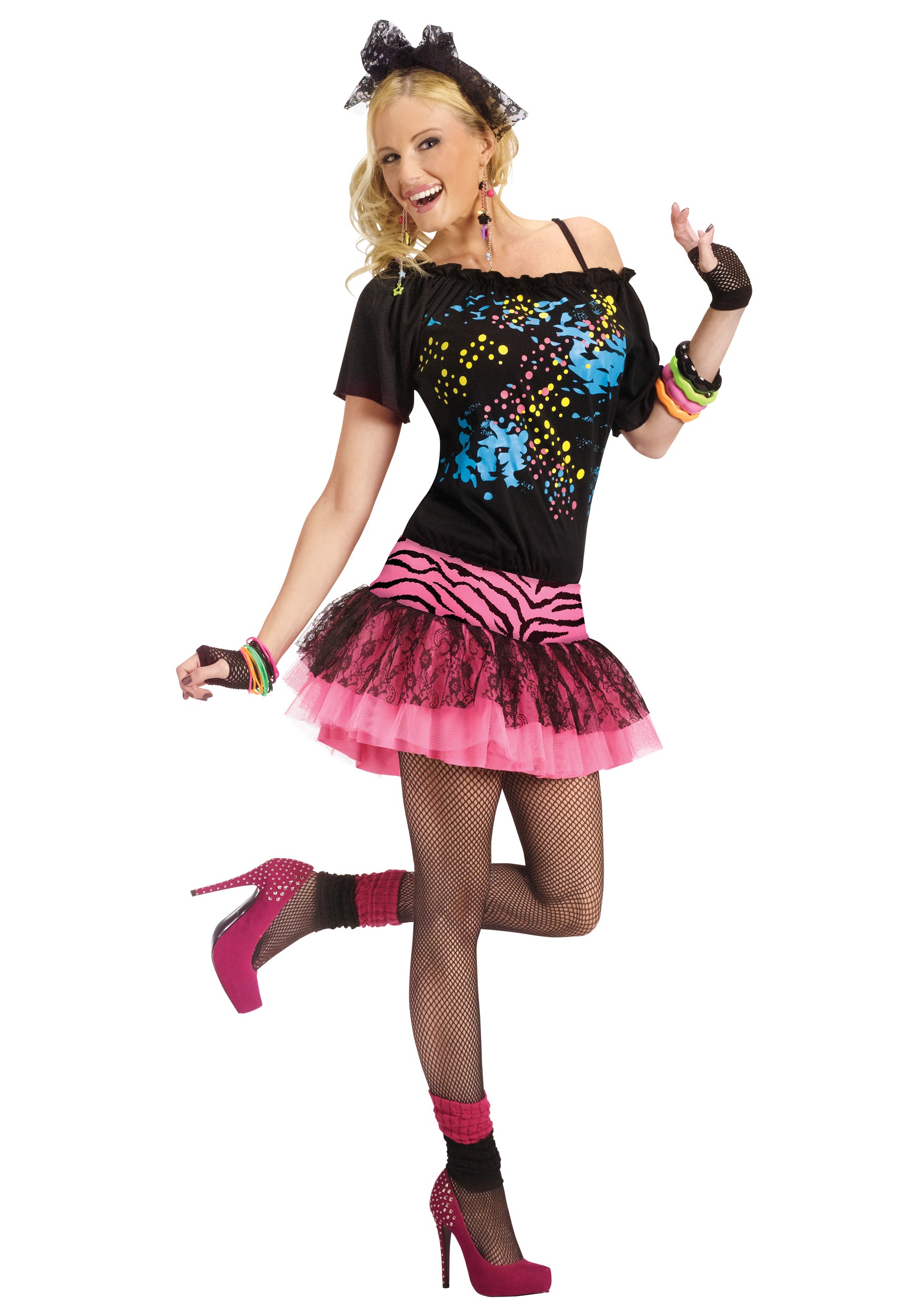 Pop Party 80s Women's Costume Pop Party 80s Women's Costume