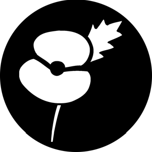 Poppy - Stock Gobo for Gobo Light Projectors - Choose your size!