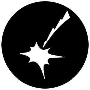 Pow - Stock Gobo for Gobo Light Projectors - Choose your size!