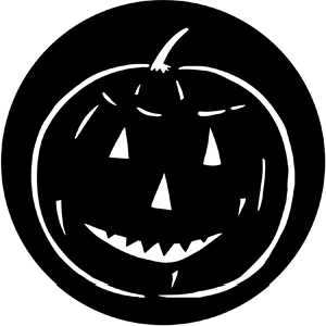 Pumpkin - Stock Gobo for Gobo Light Projectors - Choose your size!
