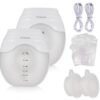 Putybudy 2-Pack Portable Breast Pump Hands Free Wearable Electric Breast Pump