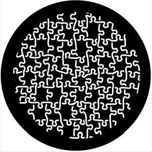 Puzzled Reverse - Stock Gobo for Gobo Light Projectors - Choose your size!