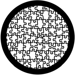 Puzzled - Stock Gobo for Gobo Light Projectors - Choose your size!