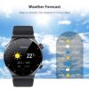 QW33 1.28 Inches Smartwatch IP67 Waterproof Sports Watch BT5.1 Intelligent Watch Fitness Tracker Multifunctional Watch Compatible with Android5.0/iOS10.0
