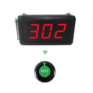 Queue Calling System with Next Control Button Can Add the Number One by One and K-302 Display