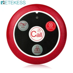RETEKESS T117 Hookah Wireless Waiter Call Button Restaurant Pager Transmitter For Cafe Factory Dentist Clinic