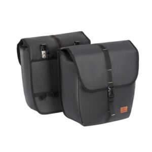 RZAHUAHU 2pcs Waterproof Bike Panniers Bag Large Capacity Bicycle Rear Seat Bag for Bike Rear Rack