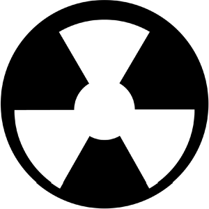 Radiation - Stock Gobo for Gobo Light Projectors - Choose your size!
