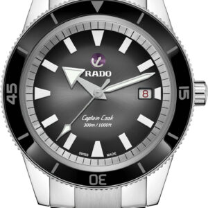 Rado Captain Cook Automatic Black Dial Stainless Steel Watch, 42mm