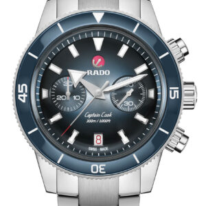 Rado Captain Cook Automatic Chronograph Blue Dial Multi-Strap Watch, 43mm