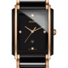 Rado Integral Diamonds Black Dial Two-Tone Ceramic Watch, 31mm