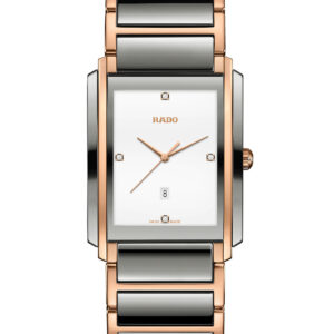 Rado Integral Diamonds White Dial Two-Tone High-Tech Ceramic Bracelet Watch, 31mm