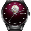 Rado True Secret Deep Red Dial Black Ceramic/Titanium Bracelet Watch, 40mm