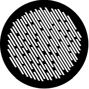 Rain B - Stock Gobo for Gobo Light Projectors - Choose your size!