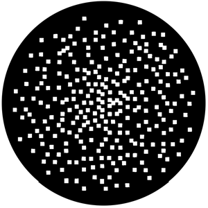Random Pixels - Stock Gobo for Gobo Light Projectors - Choose your size!