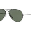 Ray-Ban Aviator Classic Polarized Sunglasses, Green Lenses, 58mm