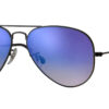 Ray-Ban Aviator Flash Gradient Sunglasses, Black Frames, 58mm