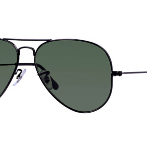 Ray-Ban Aviator Icons Classic Sunglasses, Black Frames, 58mm