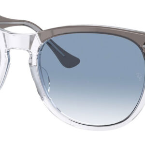 Ray-Ban Eagle Eye Sunglasses 56mm with Grey On Transparent Frame and Blue Gradient Lenses