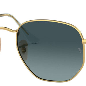 Ray-Ban Hexagonal Arista Sunglasses, Blue Gradient Lenses, 51mm