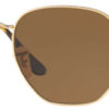 Ray-Ban Hexagonal Polarized Sunglasses, Brown Lenses, 54mm