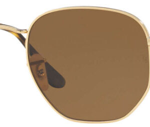 Ray-Ban Hexagonal Polarized Sunglasses, Brown Lenses, 54mm