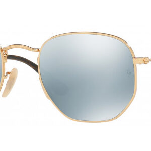Ray-Ban Hexagonal Silver Flash Sunglasses, Arista Frames, 54mm