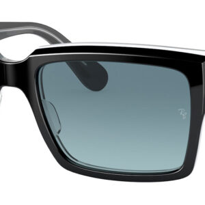 Ray-Ban Inverness Sunglasses 54mm with Black on Transparent Frame and Blue Gradient Lenses - RB2191 12943M54